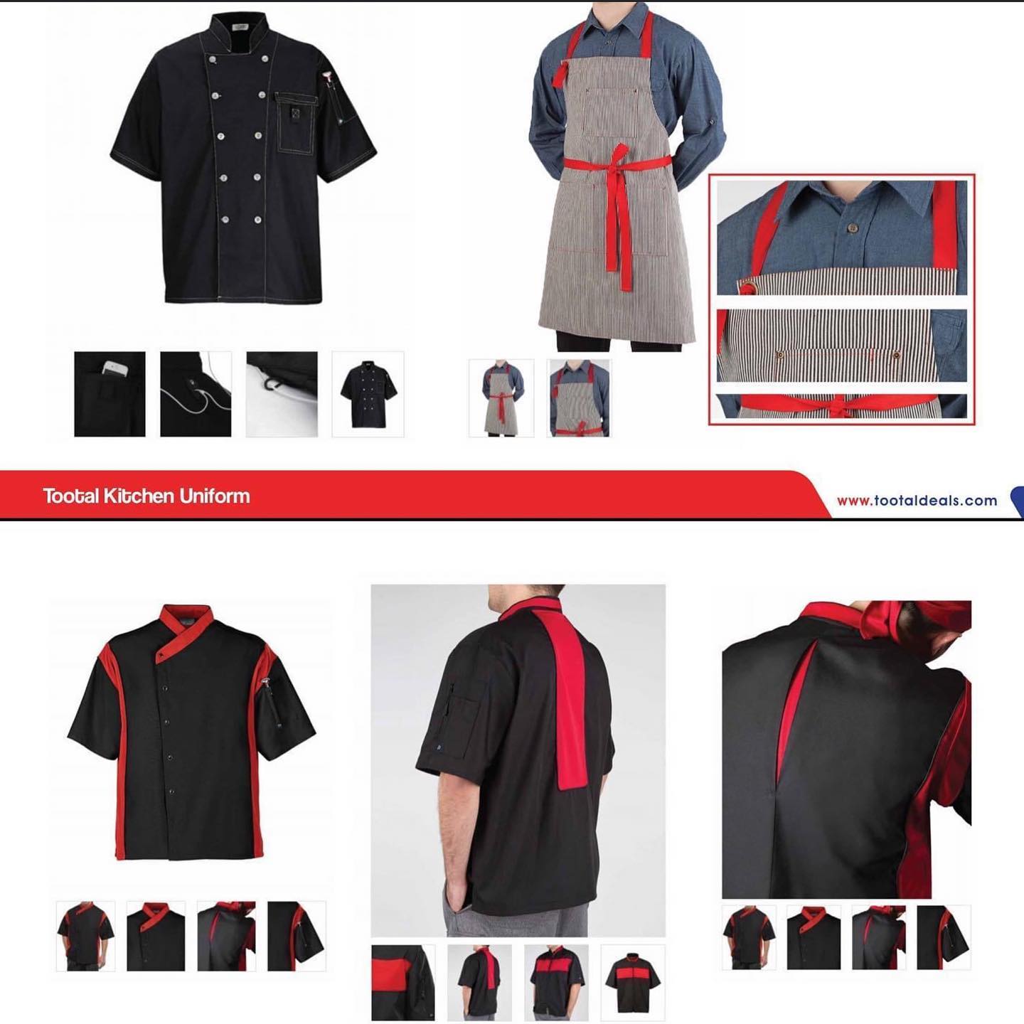 Uniforms for the kitchen, restaurants and cafes Tootal Deals